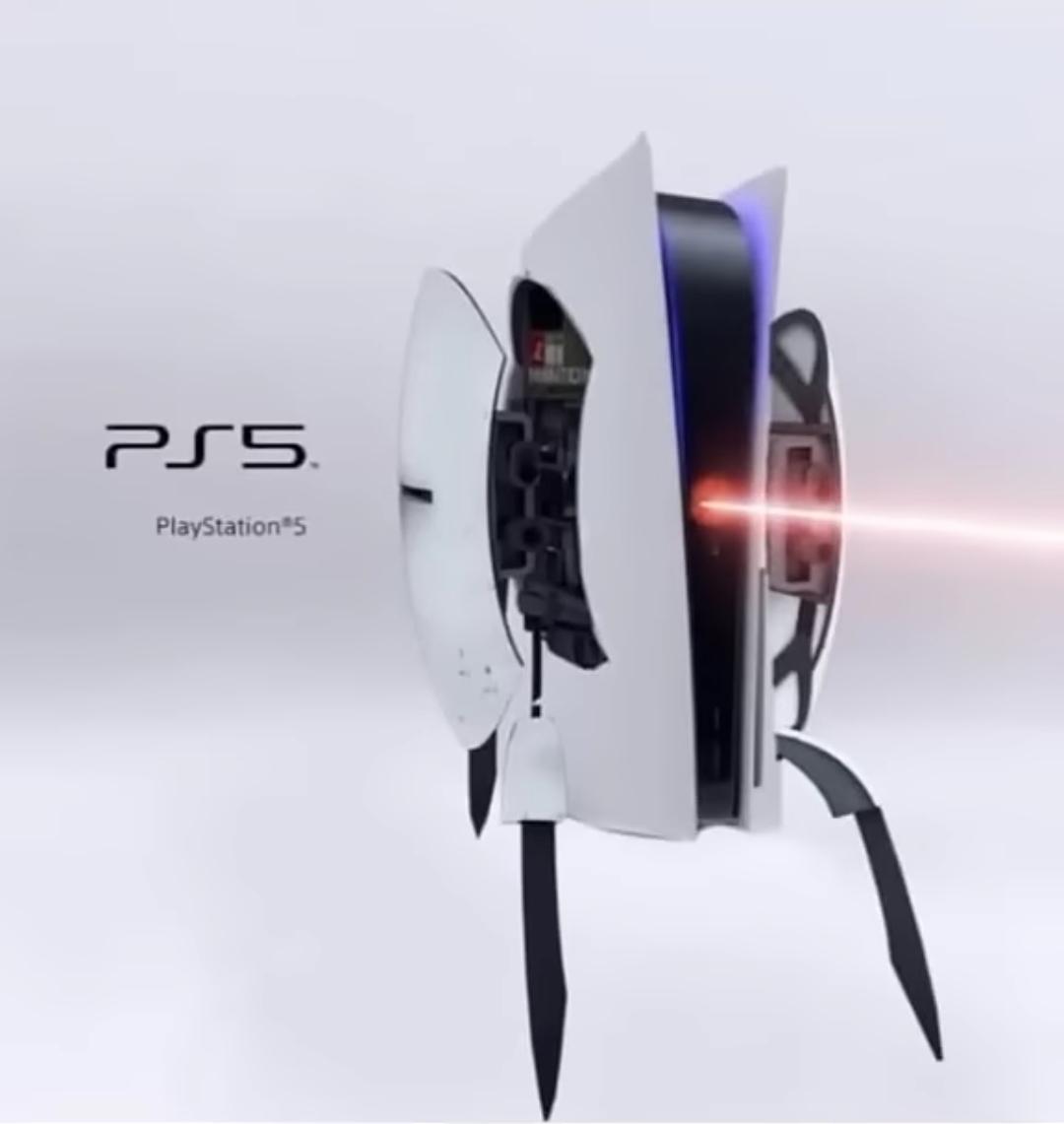 Aperture Science got their hands on a PS5, uwu
